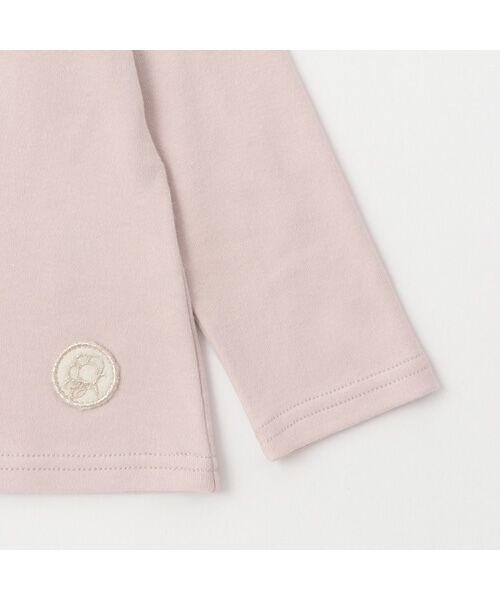 petit main / プティマイン Tシャツ | 【オーガニック】フリル衿長袖Tシャツ | 詳細10