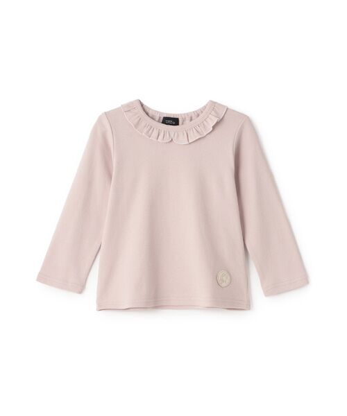 petit main / プティマイン Tシャツ | 【オーガニック】フリル衿長袖Tシャツ | 詳細7
