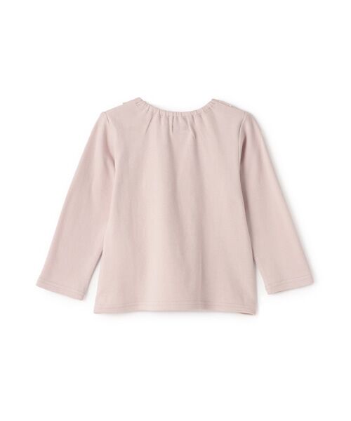 petit main / プティマイン Tシャツ | 【オーガニック】フリル衿長袖Tシャツ | 詳細8
