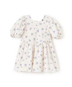 petit main / プティマイン ミニ丈・ひざ丈ワンピース | 【ﾘﾝｸ】袖ﾊﾟﾌﾜﾝﾋﾟｰｽ