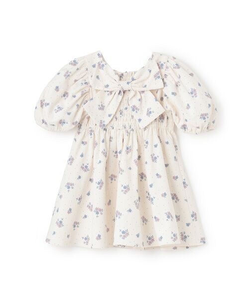 petit main / プティマイン ミニ丈・ひざ丈ワンピース | 【ﾘﾝｸ】袖ﾊﾟﾌﾜﾝﾋﾟｰｽ | 詳細7