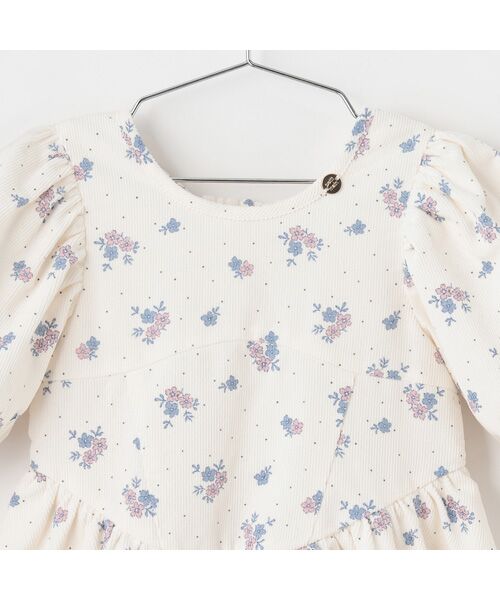 petit main / プティマイン ミニ丈・ひざ丈ワンピース | 【ﾘﾝｸ】袖ﾊﾟﾌﾜﾝﾋﾟｰｽ | 詳細8