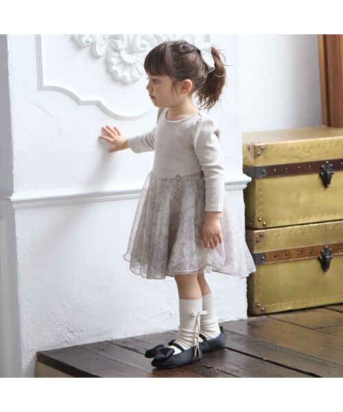 petit main / プティマイン ミニ丈・ひざ丈ワンピース | 【リンク】フレアチュールワンピース | 詳細1