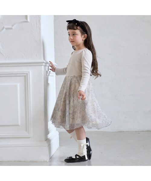 petit main / プティマイン ミニ丈・ひざ丈ワンピース | 【リンク】フレアチュールワンピース | 詳細3