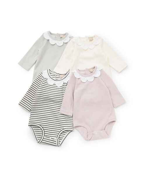 petit main / プティマイン ロンパース | ｽｶﾗｯﾌﾟ襟ﾛﾝﾊﾟｰｽ | 詳細6