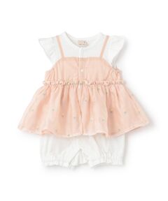 petit main / プティマイン ロンパース | ｷｬﾐ刺繍ｶﾊﾞｰｵｰﾙ