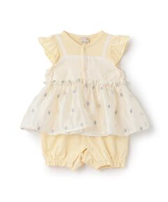 petit main / プティマイン ロンパース | ｷｬﾐ刺繍ｶﾊﾞｰｵｰﾙ