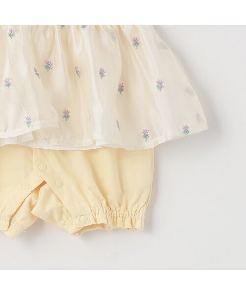 petit main / プティマイン ロンパース | ｷｬﾐ刺繍ｶﾊﾞｰｵｰﾙ | 詳細4
