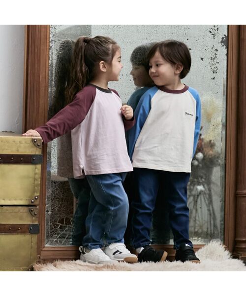 petit main / プティマイン デニムパンツ | 【Lee】ｶｯﾄﾃﾞﾆﾑﾊﾟﾝﾂ | 詳細2