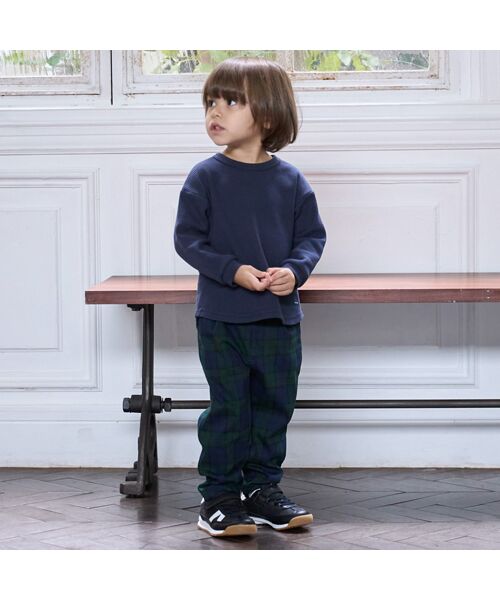 petit main/プティマイン 【ｽﾏｲﾙｼﾘｰｽﾞ/防汚】BOY'Sﾀｯｸﾊﾟﾝﾂ ｸﾞﾘ-ﾝ 80