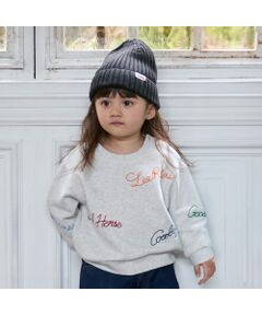 petit main / プティマイン スウェット | 【Lee】ﾛｺﾞ刺繍ﾄﾚｰﾅｰ