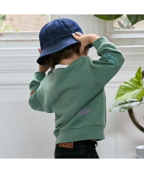 petit main / プティマイン スウェット | 【Lee】ﾛｺﾞ刺繍ﾄﾚｰﾅｰ | 詳細5