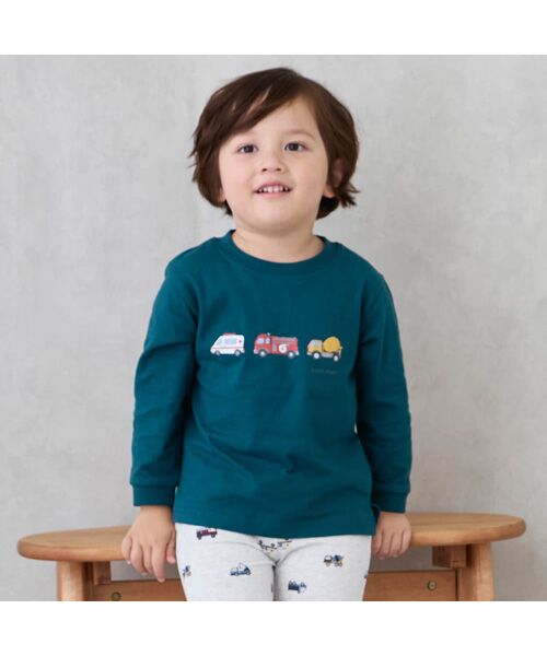 petit main/プティマイン 【プティプラ】BOYS長袖Tシャツ DE・グリ-ン 90 petit main/プティマイン 【プティプラ】BOYS長袖Tシャツ DE・グリ-ン 90