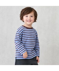 petit main / プティマイン Tシャツ | 【GOODPRICE/食品防汚】ﾎﾞｰﾀﾞｰ長袖T