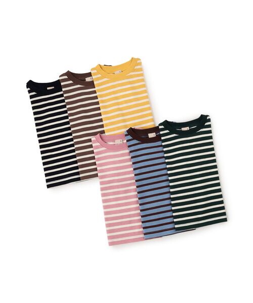 petit main / プティマイン Tシャツ | 【GOODPRICE/食品防汚】ﾎﾞｰﾀﾞｰ長袖T | 詳細13