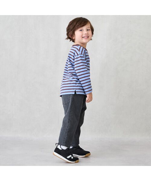 petit main / プティマイン Tシャツ | 【GOODPRICE/食品防汚】ﾎﾞｰﾀﾞｰ長袖T | 詳細4