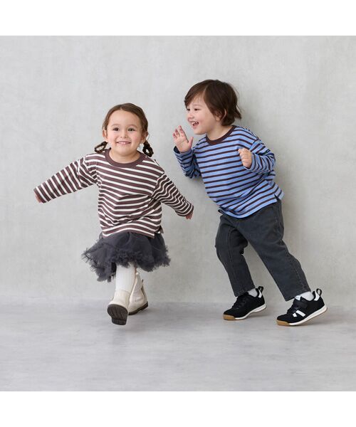 petit main / プティマイン Tシャツ | 【GOODPRICE/食品防汚】ﾎﾞｰﾀﾞｰ長袖T | 詳細5