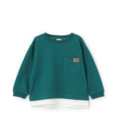 petit main / プティマイン Tシャツ | 【GOODPRICE/食品防汚】裾ﾚｲﾔｰﾄﾞ長袖T