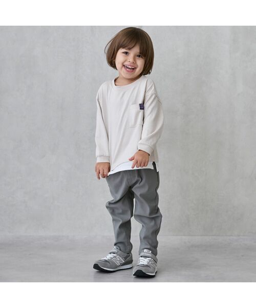 petit main / プティマイン Tシャツ | 【GOODPRICE/食品防汚】裾レイヤード長袖T | 詳細1