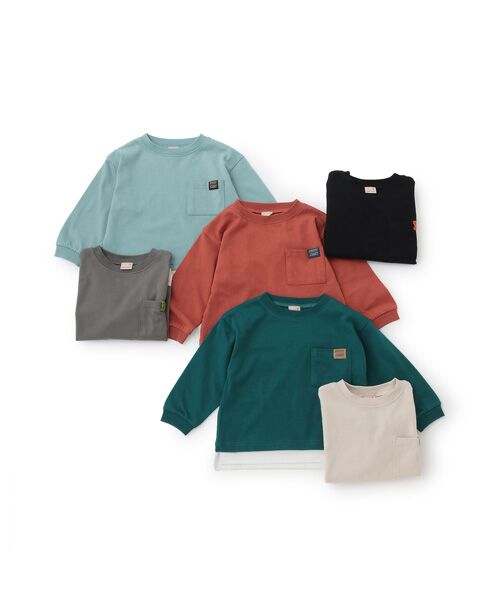 petit main / プティマイン Tシャツ | 【GOODPRICE/食品防汚】裾レイヤード長袖T | 詳細15