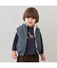 petit main / プティマイン ベスト | 無地×ﾎﾞｱﾘﾊﾞｰｼﾌﾞﾙﾍﾞｽﾄ