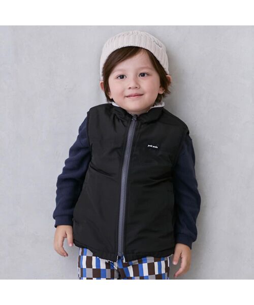 petit main/プティマイン 無地×ﾎﾞｱﾘﾊﾞｰｼﾌﾞﾙﾍﾞｽﾄ ﾁｬｺ-ﾙ M