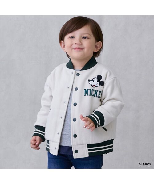 petit main/プティマイン 【Disney】スタジャン アイボリ- 120
