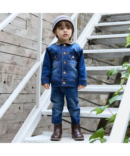 petit main / プティマイン Gジャン・デニムジャケット | 【Lee】ｺｰﾃﾞｭﾛｲ襟ﾃﾞﾆﾑｼﾞｬｹｯﾄ | 詳細3