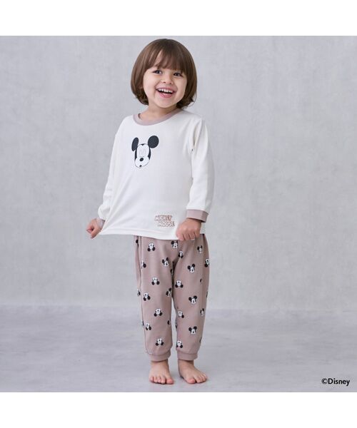 petit main/プティマイン 【Disney】ｽﾑｰｽ長袖ﾊﾟｼﾞｬﾏ ｱｲﾎﾞﾘ- 100