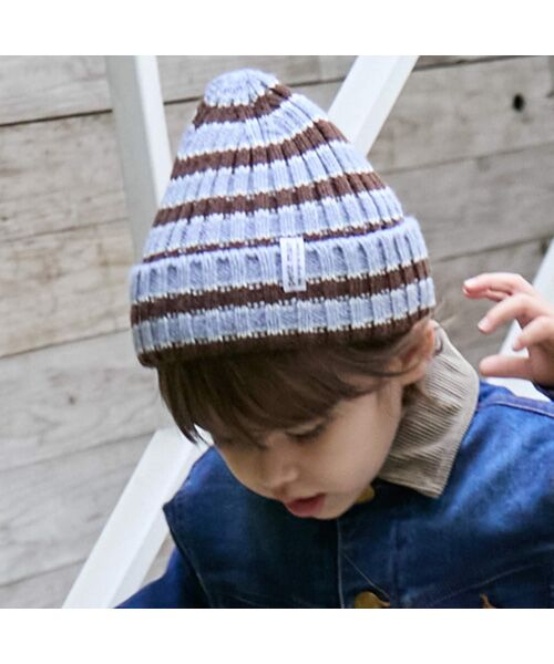 petit main / プティマイン ニットキャップ | ﾎﾞｰﾀﾞｰﾆｯﾄ帽 | 詳細1