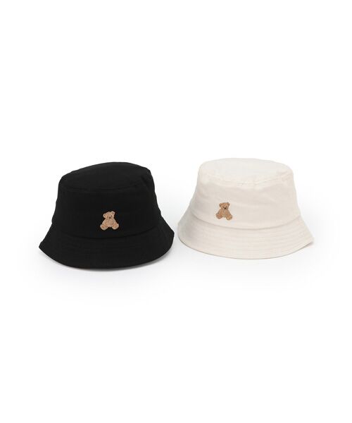 petit main / プティマイン ハット | くま刺繍ﾊﾞｹｯﾄﾊｯﾄ | 詳細5