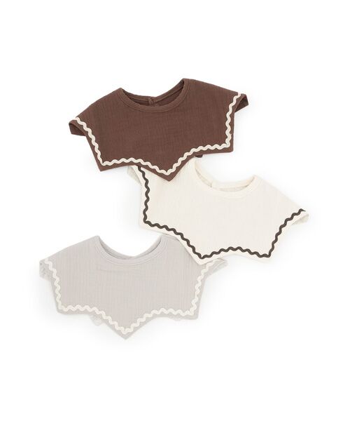 petit main / プティマイン スタイ・ビブ | 【防水】ﾗｲﾝ入り星ｽﾀｲ | 詳細6