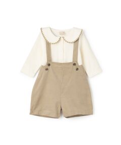 petit main / プティマイン ロンパース | 襟付きﾛﾝﾊﾟｰｽ＋ﾊﾟﾝﾂｾｯﾄ