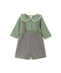 petit main / プティマイン ロンパース | 襟付きﾛﾝﾊﾟｰｽ＋ﾊﾟﾝﾂｾｯﾄ