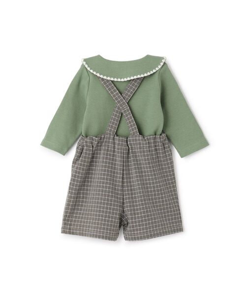 petit main / プティマイン ロンパース | 襟付きﾛﾝﾊﾟｰｽ＋ﾊﾟﾝﾂｾｯﾄ | 詳細1