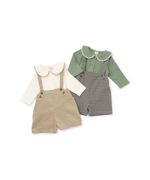 petit main / プティマイン ロンパース | 襟付きﾛﾝﾊﾟｰｽ＋ﾊﾟﾝﾂｾｯﾄ | 詳細10