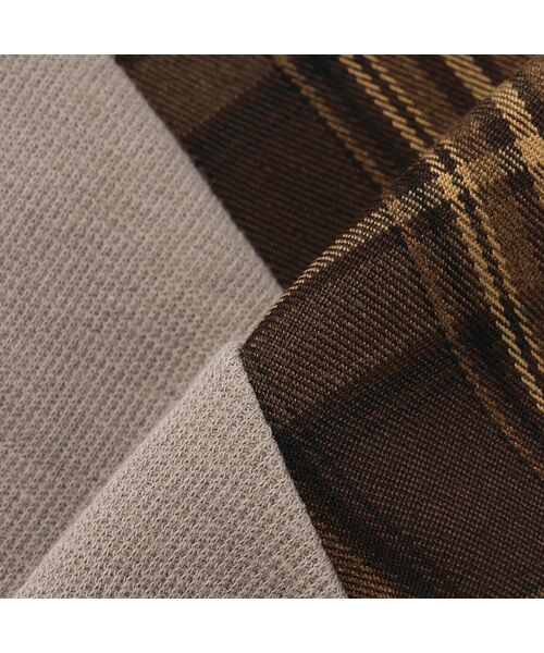 petit main / プティマイン Tシャツ | チェックドッキング長袖Tシャツ | 詳細10