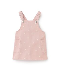 petit main / プティマイン ミニ丈・ひざ丈ワンピース | 刺繍ｻﾛﾍﾟｽｶｰﾄ