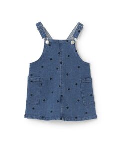 petit main / プティマイン ミニ丈・ひざ丈ワンピース | 刺繍ｻﾛﾍﾟｽｶｰﾄ