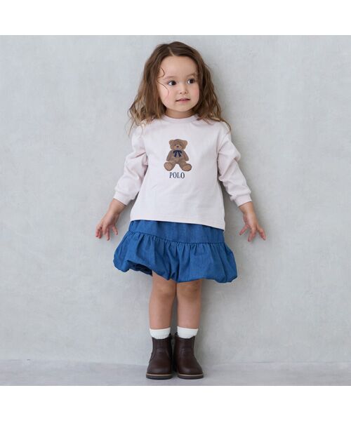 petit main / プティマイン ミニ・ひざ丈スカート | ﾍﾟﾌﾟﾗﾑﾊﾞﾙｰﾝｽｶﾊﾟﾝ | 詳細2