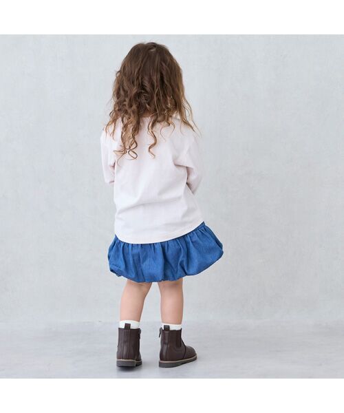 petit main / プティマイン ミニ・ひざ丈スカート | ﾍﾟﾌﾟﾗﾑﾊﾞﾙｰﾝｽｶﾊﾟﾝ | 詳細3
