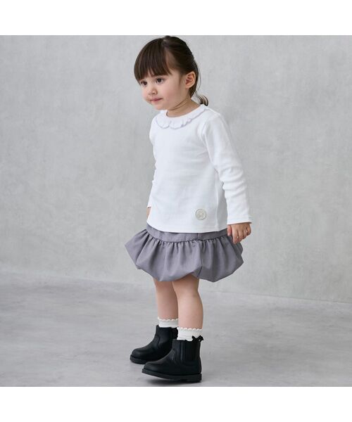 petit main / プティマイン ミニ・ひざ丈スカート | ﾍﾟﾌﾟﾗﾑﾊﾞﾙｰﾝｽｶﾊﾟﾝ | 詳細4