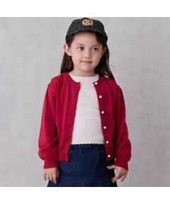 petit main / プティマイン カーディガン・ボレロ | 【ﾘﾝｸ】ﾊﾟｰﾙﾎﾞﾀﾝﾆｯﾄｶｰﾃﾞｨｶﾞﾝ