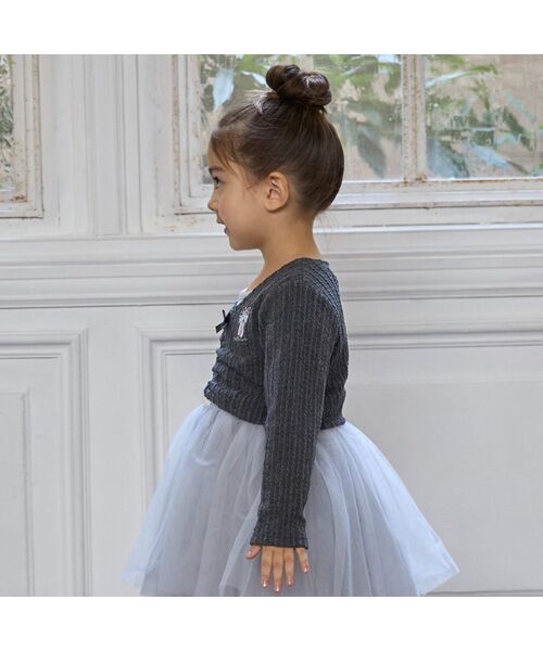 petit main / プティマイン その他トップス | 【ﾊﾞﾚｴ】ｼﾞｬｶﾞｰﾄﾞﾄｯﾌﾟｽ | 詳細5