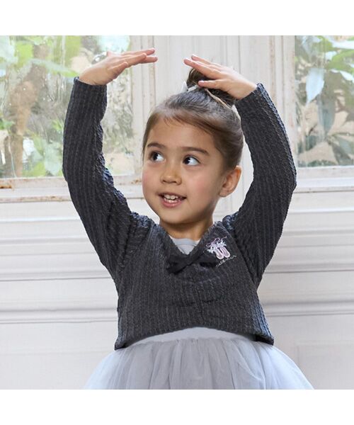 petit main / プティマイン その他トップス | 【ﾊﾞﾚｴ】ｼﾞｬｶﾞｰﾄﾞﾄｯﾌﾟｽ | 詳細6