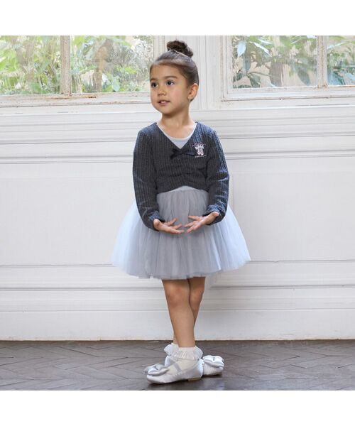 petit main / プティマイン その他トップス | 【ﾊﾞﾚｴ】ｼﾞｬｶﾞｰﾄﾞﾄｯﾌﾟｽ | 詳細8