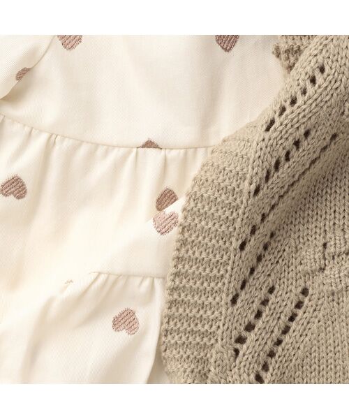 petit main / プティマイン ミニ丈・ひざ丈ワンピース | 【ﾘﾝｸ】ﾍﾞｽﾄ付ﾃｨｱｰﾄﾞﾜﾝﾋﾟｰｽ | 詳細11