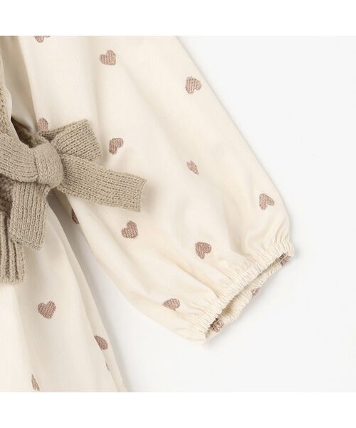 petit main / プティマイン ミニ丈・ひざ丈ワンピース | 【ﾘﾝｸ】ﾍﾞｽﾄ付ﾃｨｱｰﾄﾞﾜﾝﾋﾟｰｽ | 詳細7