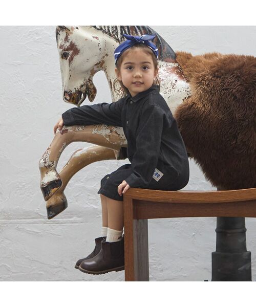 petit main / プティマイン ミニ丈・ひざ丈ワンピース | 【Lee】デニムワンピース | 詳細2