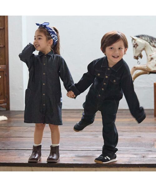 petit main / プティマイン ミニ丈・ひざ丈ワンピース | 【Lee】デニムワンピース | 詳細3